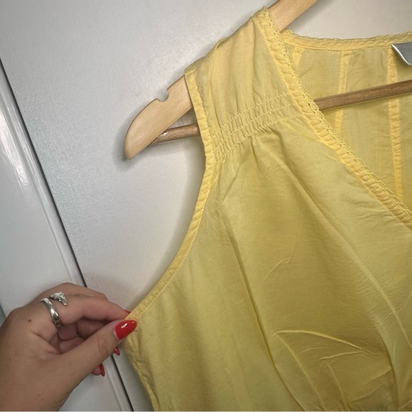 Talbots Y2K Tunic Tank Top. Butter Yellow. Size: 1X. 100% Cotton. - Picture 2 of 7